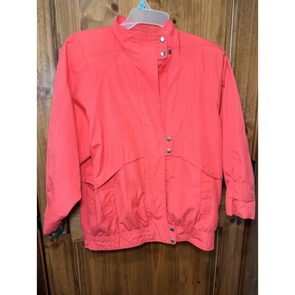 Vintage Lifestyles Jacket Lightweight Shoulder Pads Pink Women’s Size Large